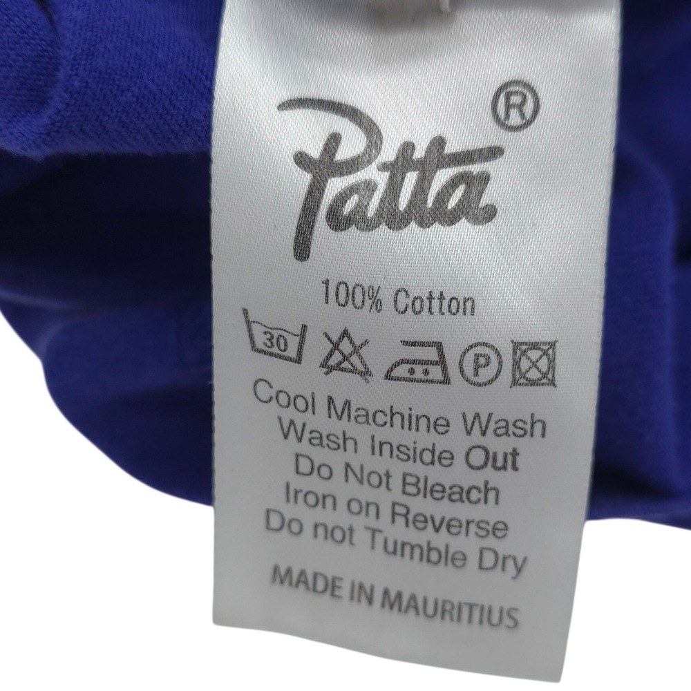 Patta Graphic Mens Blue Stay High Skeleton Short Sleeve Tee Size Small - Picture 6 of 9